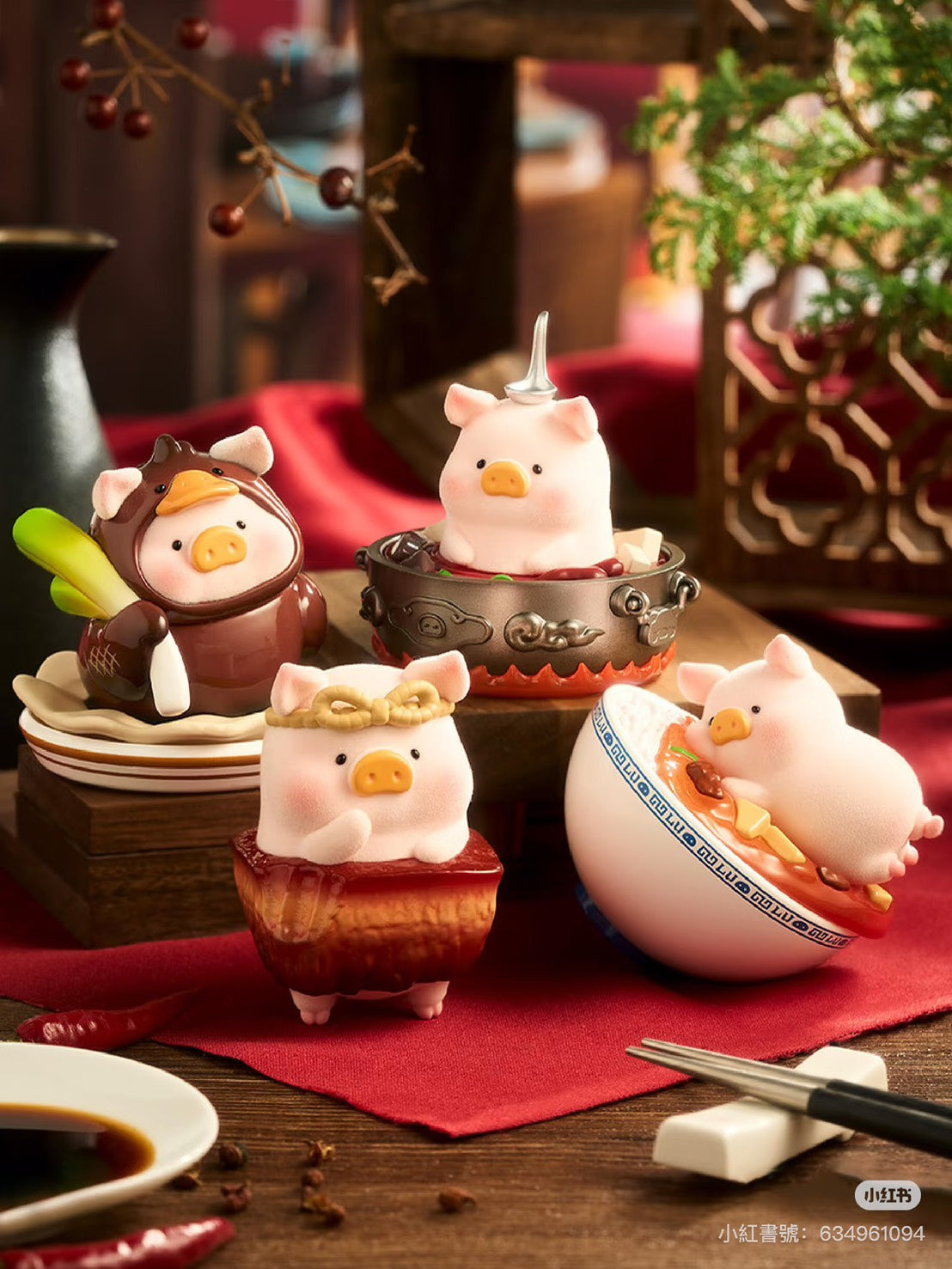 快速預購 ⚡ Lulu豬 Lu家小館 確認款 隱藏 公仔 52toys 盲盒 罐頭豬 脆皮烤鴨 糖葫LU 豬麻元宵 手辦