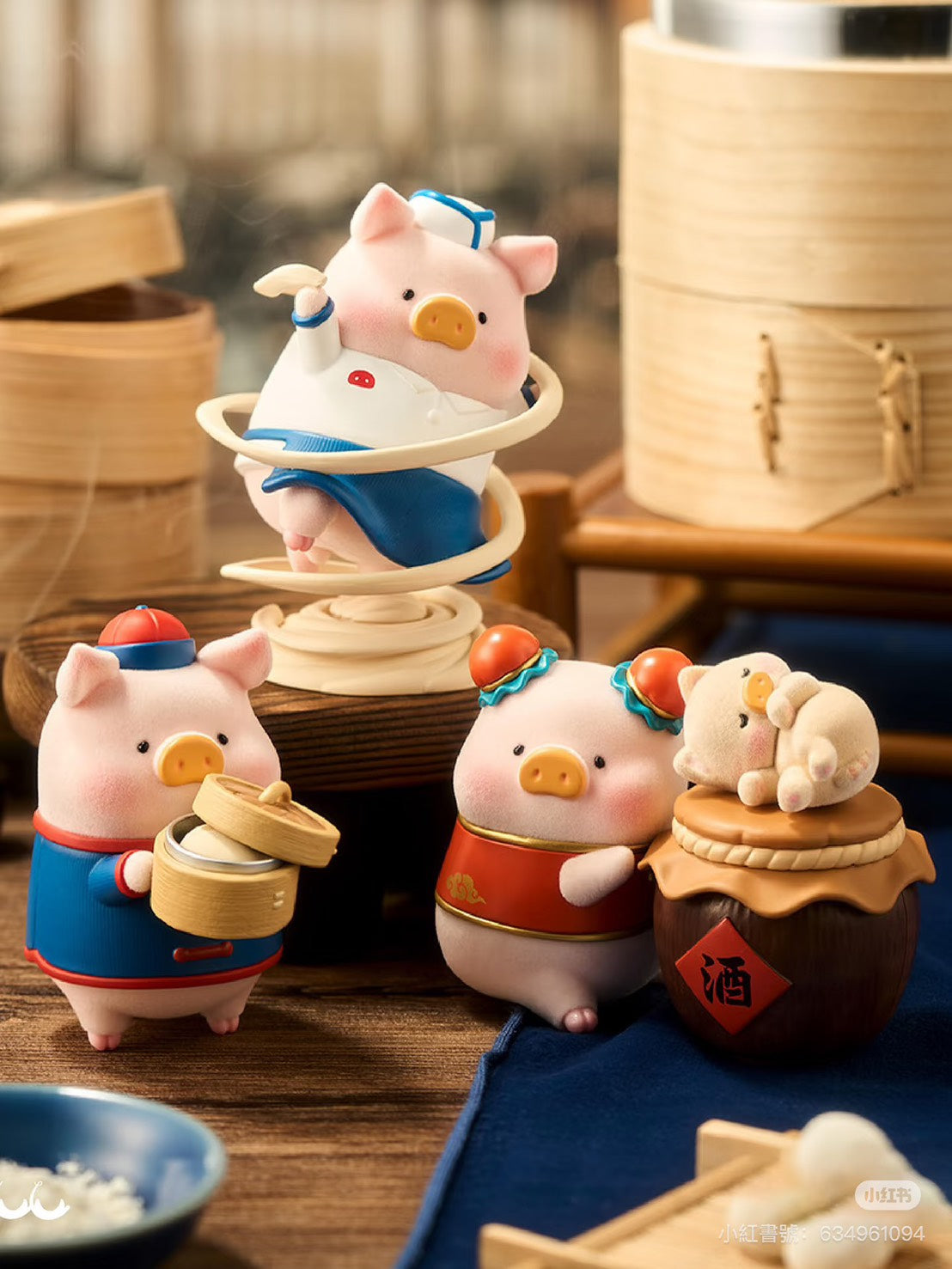 快速預購 ⚡ Lulu豬 Lu家小館 確認款 隱藏 公仔 52toys 盲盒 罐頭豬 脆皮烤鴨 糖葫LU 豬麻元宵 手辦