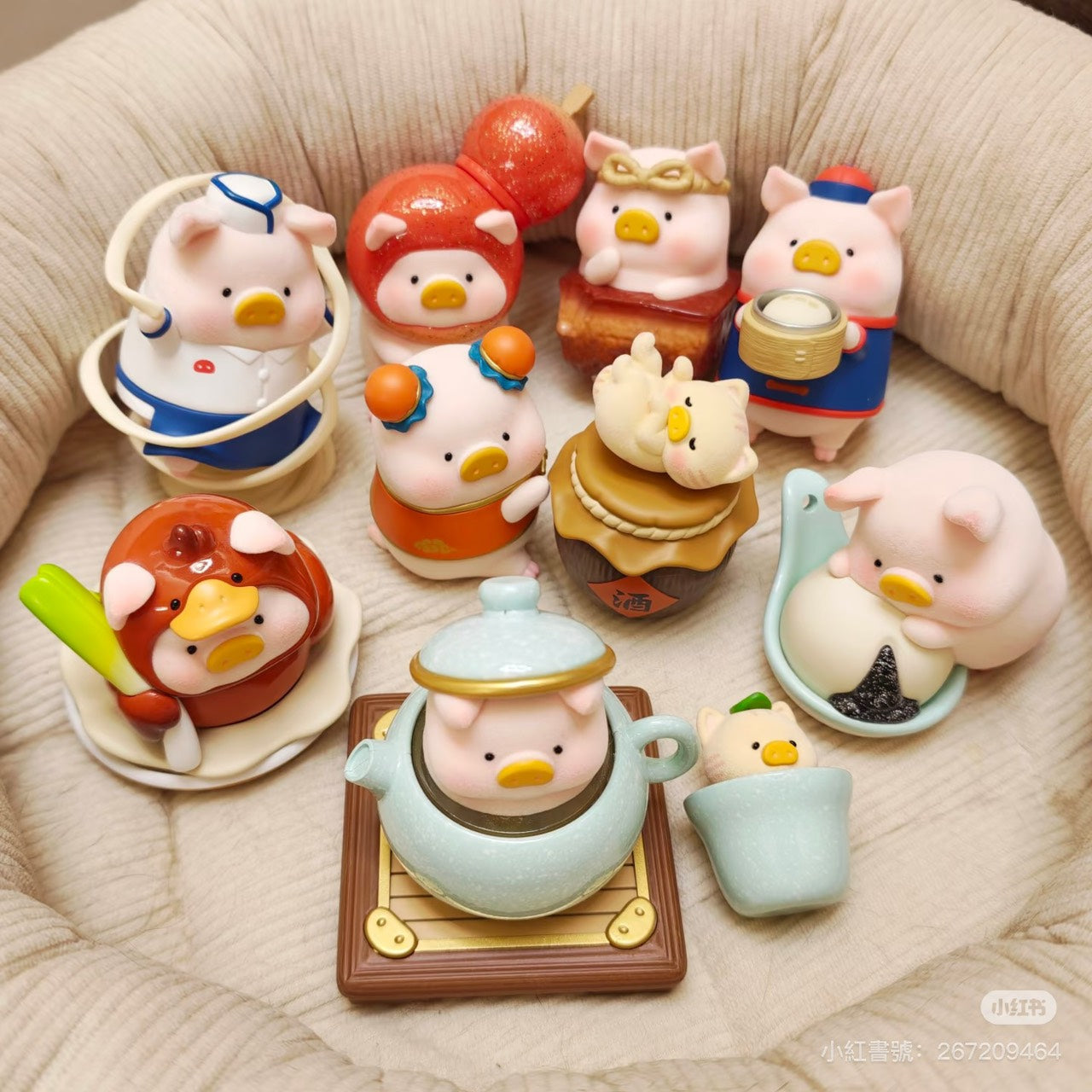 快速預購 ⚡ Lulu豬 Lu家小館 確認款 隱藏 公仔 52toys 盲盒 罐頭豬 脆皮烤鴨 糖葫LU 豬麻元宵 手辦