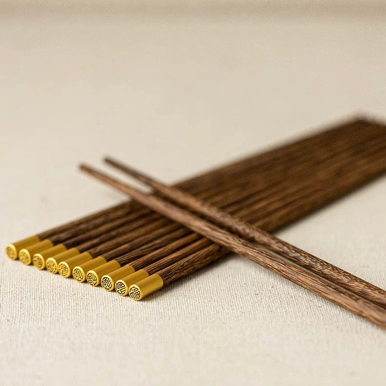 好宅選品 🏠 金頂木筷 耐高溫 無漆無蠟 筷子 餐具 木質