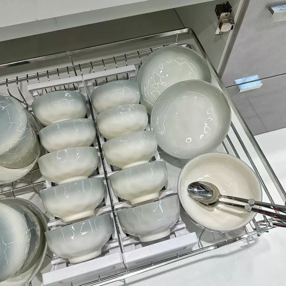 好宅選品 🏠 漸層綠輕奢  碗碟組 釉下彩 飯碗陶瓷盤 碗盤 餐具