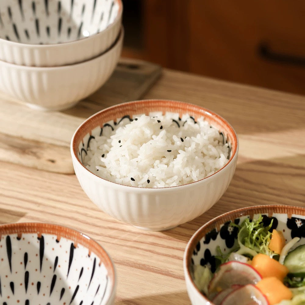 好宅選品 🏠 日式復古藤編 陶瓷碗 4.5英吋 米飯碗 餐具 碗 器皿 陶瓷盤 八吋盤 淺盤 碗盤