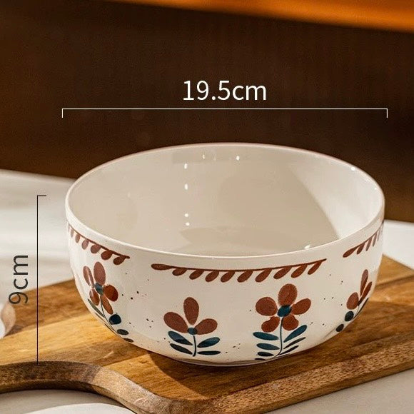 好宅選品 🏠 復古小花系列 深盤 淺盤 方盤 日式浮雕 沙拉盤 花形碟4英吋 甜穗 骨碟 點心碟