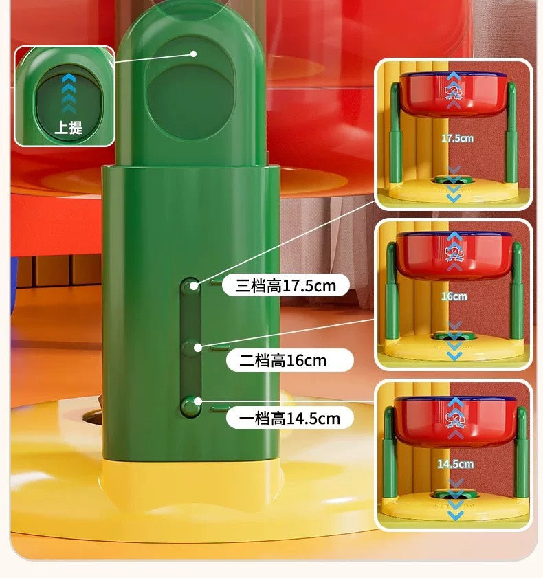 好宅選品 🏠 多巴胺寵物碗 飼料盒 吸盤防傾倒 升降可調式 狗盆 貓狗通用 水碗 狗碗 大容量收納盒 飼料分裝