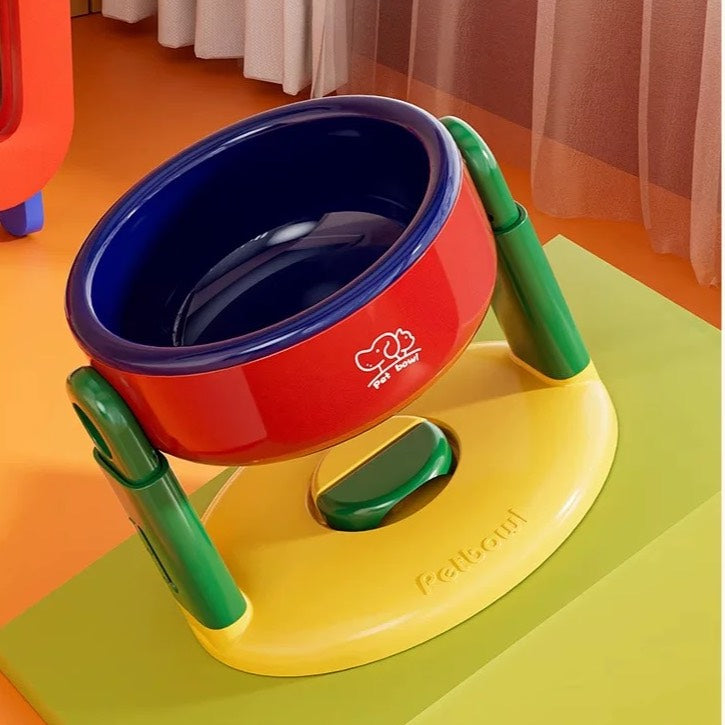 好宅選品 🏠 多巴胺寵物碗 飼料盒 吸盤防傾倒 升降可調式 狗盆 貓狗通用 水碗 狗碗 大容量收納盒 飼料分裝