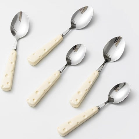 好宅選品 🏠 芝士餐具組 陶瓷柄 不鏽鋼叉匙 叉子 湯匙 西餐餐具