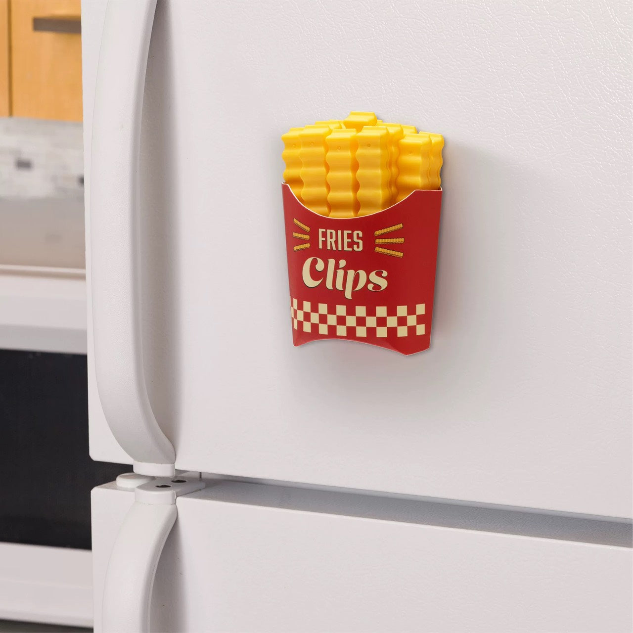 好宅選品 🏠 PVC 薯條封口夾 磁吸冰箱貼 零食袋防潮濕 保鮮食物 調味密封夾