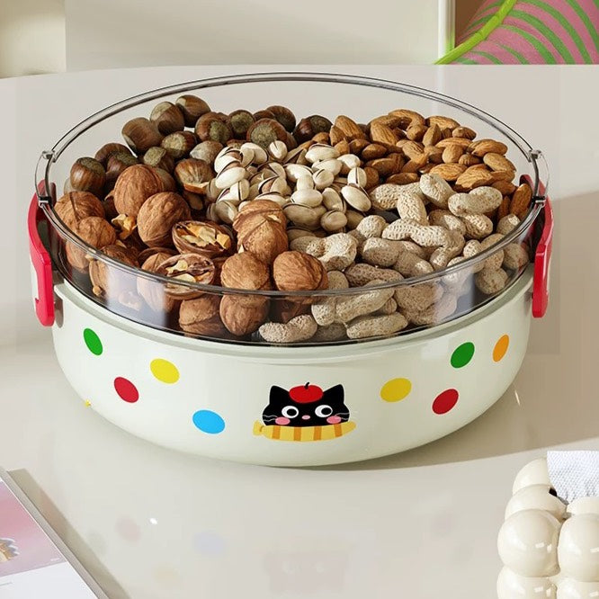 好宅選品 🏠 多巴胺撞色水果盤 洗菜盆 瀝水籃 雙層水果盤 零食盒 零食盤 保鮮盒 乾果盤