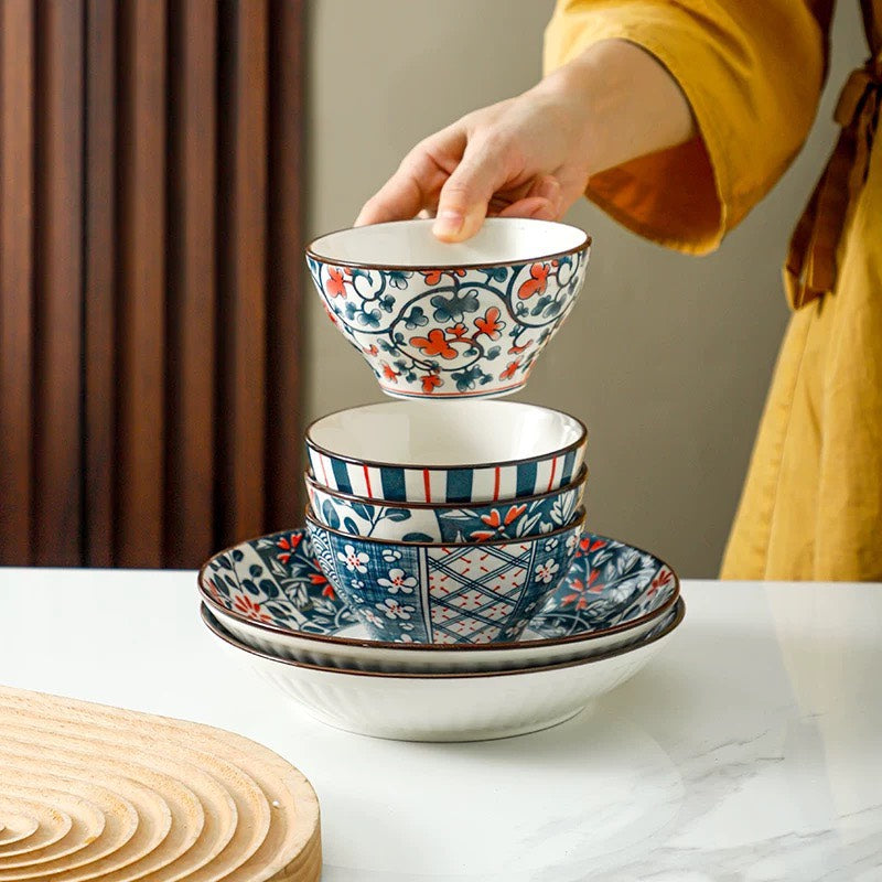 好宅選品 🏠 日式復古和風陶瓷碗 4.5英吋 米飯碗 餐具 碗 器皿 禮盒