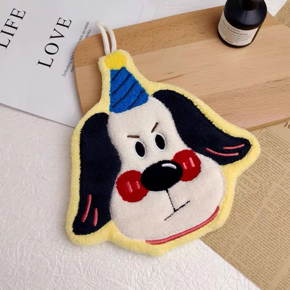 好宅選品 🏠 ins 多巴胺擦手巾 掛式吸水加厚毛巾 擦手帕 洗手小方巾