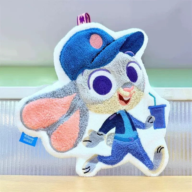 好宅選品 🏠 Miniso 動物方城市 茱迪 尼克 擦手巾 掛式吸水加厚毛巾 擦手帕 洗手小方巾 名創優品