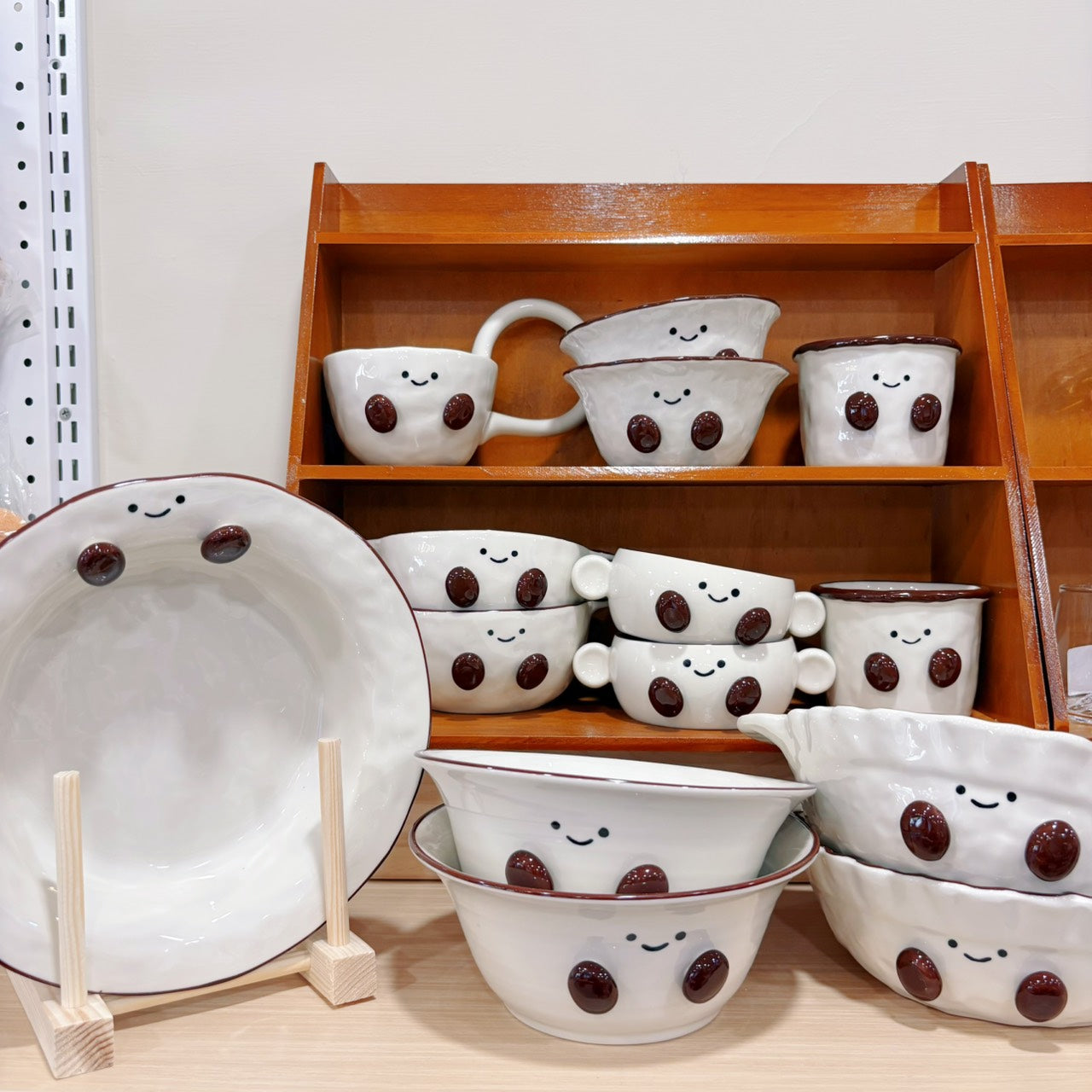 好宅選品 🏠 ins 可可豆系列 迷你杯 飯碗 甜點碗 沙拉盤 陶瓷碗  盤子 陶瓷盤