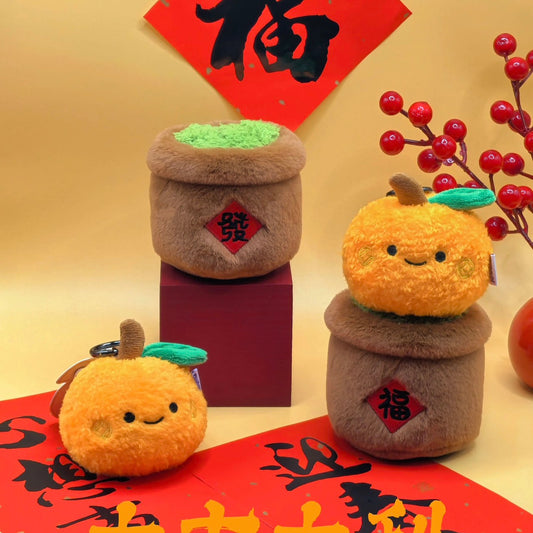 好宅選品 🏠 原創 年桔毛絨玩偶掛件 擺件 磁吸 新年禮物 橘子 大吉大利 禮物 娃娃 吊飾 馬年擺飾