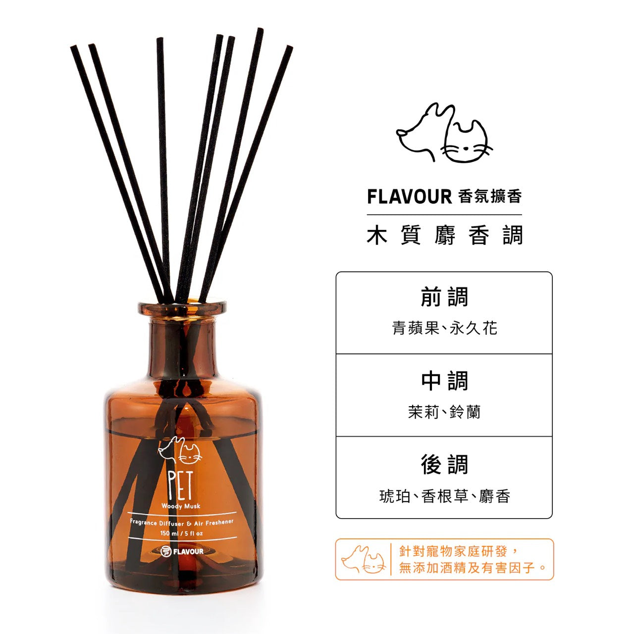 好宅選品 🏠 FLAVOUR 香氛擴香瓶 補充瓶 擴香棒 寵物友善 香氛 Home Pet Lobby