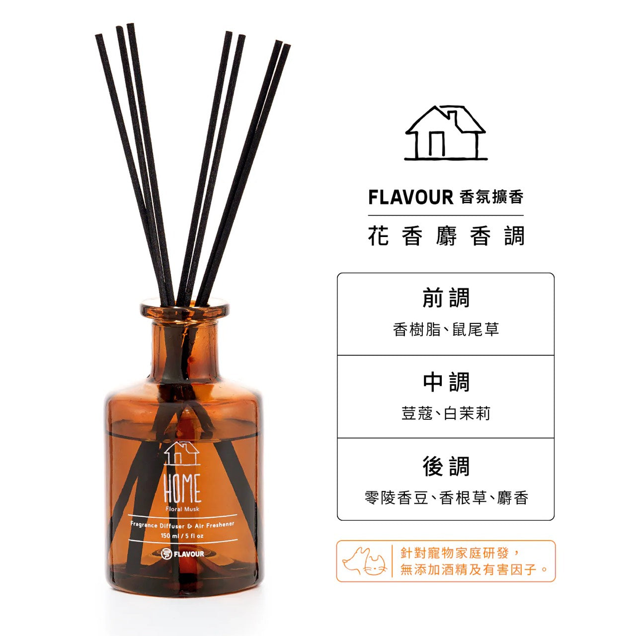 好宅選品 🏠 FLAVOUR 香氛擴香瓶 補充瓶 擴香棒 寵物友善 香氛 Home Pet Lobby