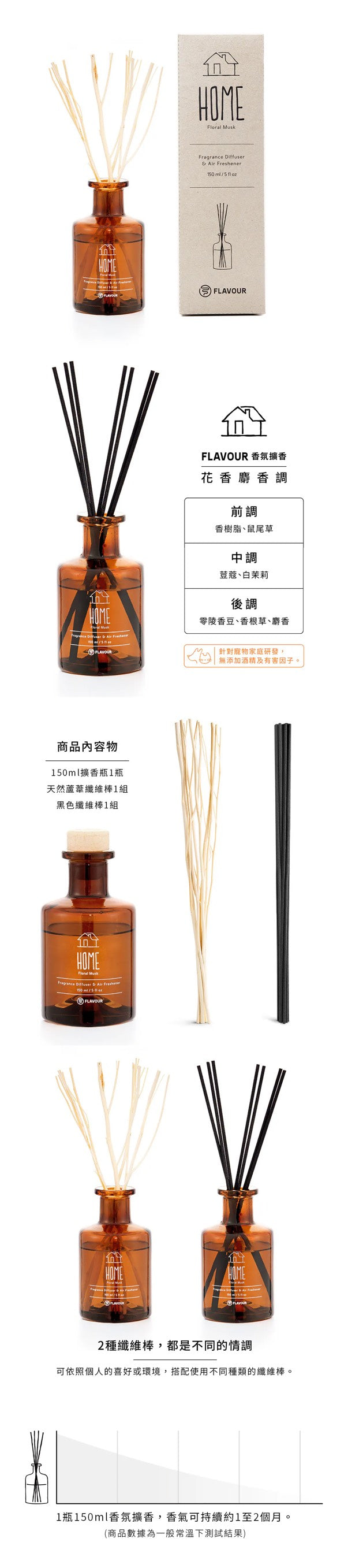 好宅選品 🏠 FLAVOUR 香氛擴香瓶 補充瓶 擴香棒 寵物友善 香氛 Home Pet Lobby