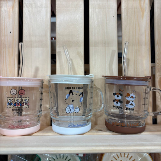 好宅選品 🏠 特價出清 玻璃吸管杯 水杯 杯子