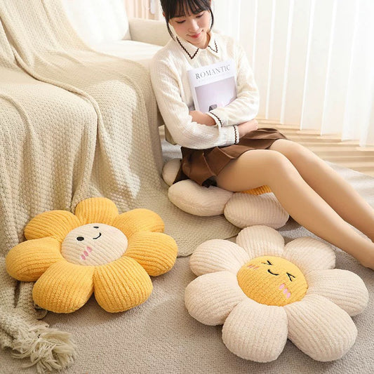 好宅選品 🏠 雛菊 太陽花 坐墊 屁墊 沙發臥室 ins風 辦公室靠墊 抱枕