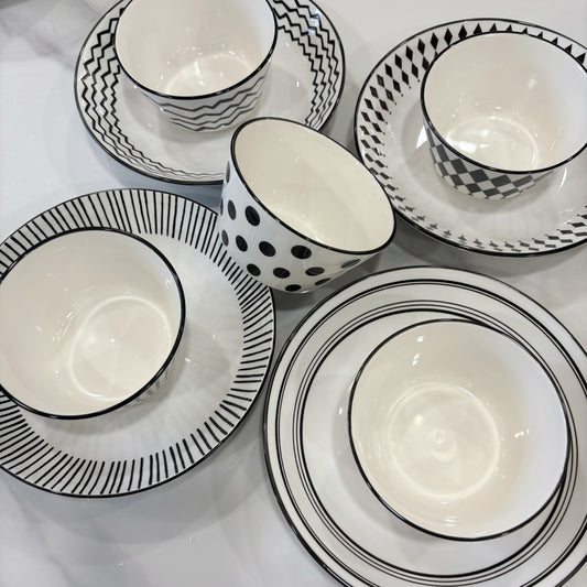 好宅選品 🏠 赫本摩登風格 陶瓷碗 餐具 碗公 餐碗 飯碗 器皿 餐盤 8吋盤 陶瓷盤