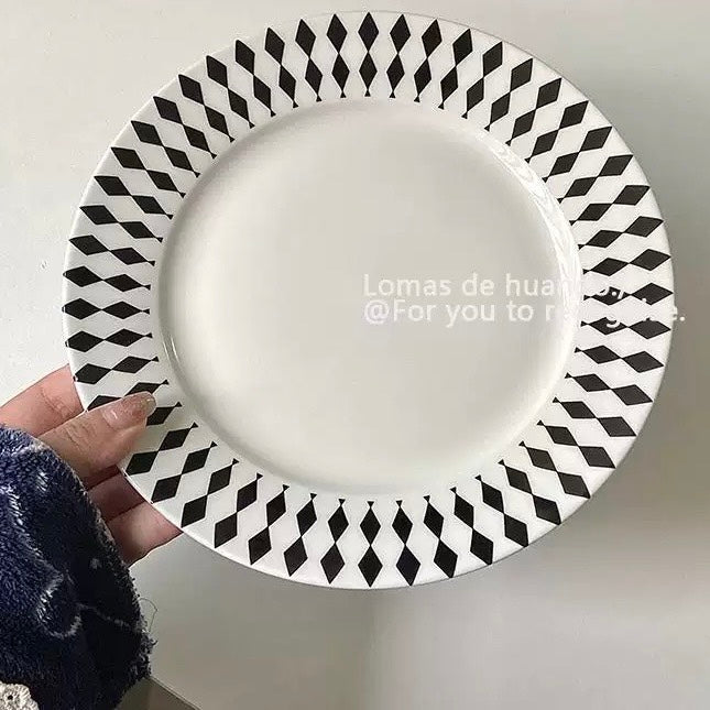 好宅選品 🏠 赫本摩登風格 陶瓷碗 餐具 碗公 餐碗 飯碗 器皿 餐盤 8吋盤 陶瓷盤