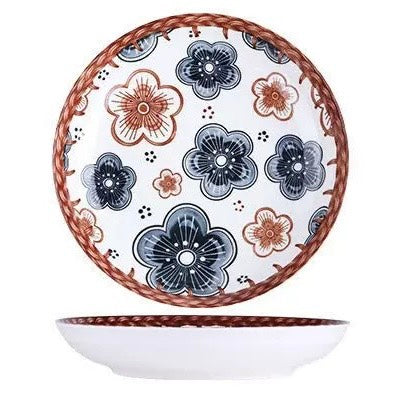 好宅選品 🏠 日式復古藤編 陶瓷碗 4.5英吋 米飯碗 餐具 碗 器皿 陶瓷盤 八吋盤 淺盤 碗盤