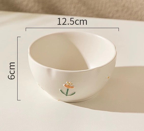 好宅選品 🏠 法式浮雕小雛菊 陶瓷碗 餐具 碗公 餐碗 飯碗 器皿 餐盤 8吋盤 陶瓷盤 魚盤