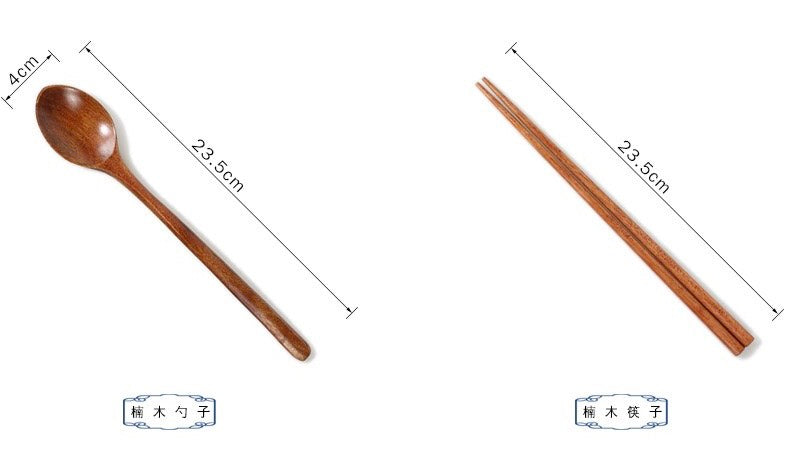好宅選品 🏠 日式 原木深色木匙 家用木質湯匙 木頭叉子餐匙餐叉 木筷