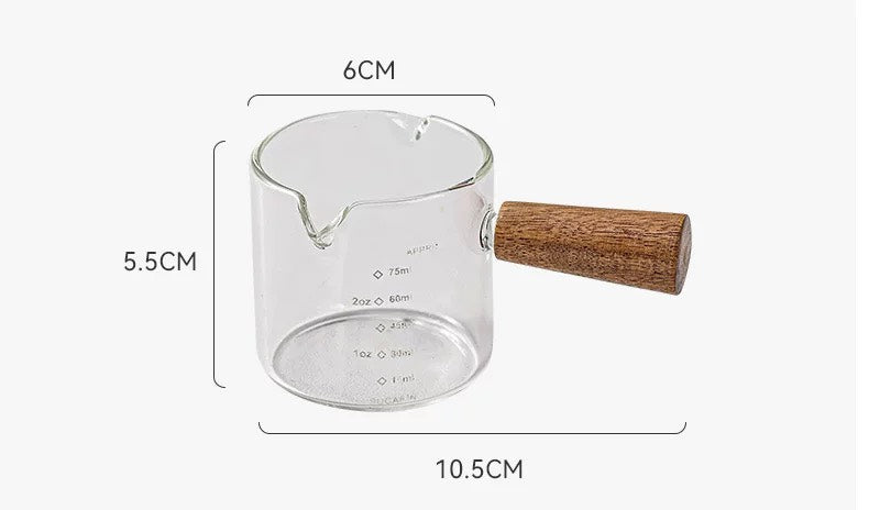 好宅選品 🏠 木把小奶盅 義式咖啡 刻度咖啡杯 咖啡器具