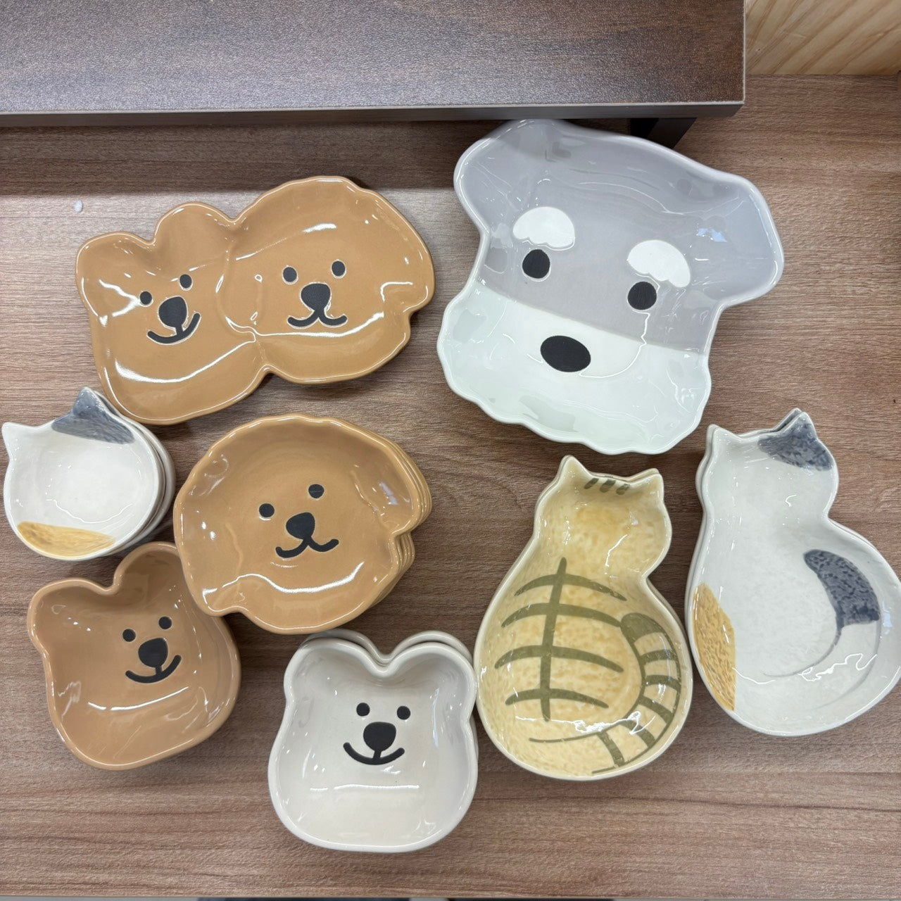 好宅選品 🏠 捲毛狗狗 日式小貓 調味料碟 沾料碟 調味碟 醬油醋碟 陶瓷 釉下彩碟子 點心盤