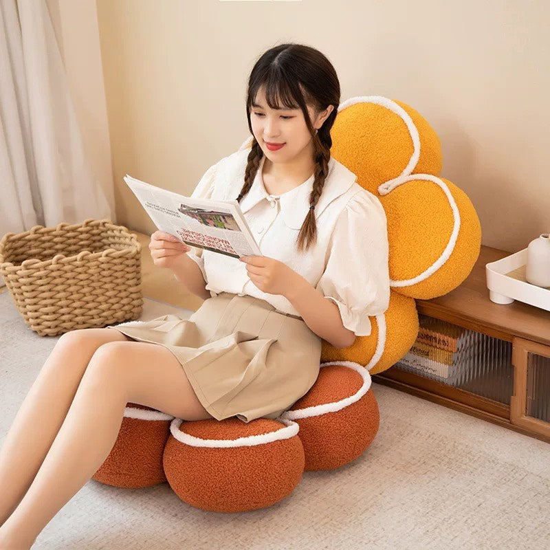 好宅選品 🏠 太陽花 加厚坐墊 屁墊 沙發臥室 ins風 辦公室靠墊 抱枕 靠枕