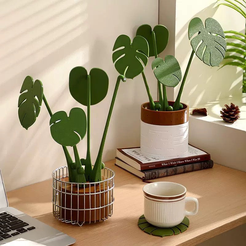 好宅選品 🏠 植栽造型磁吸隔熱墊 杯墊 隔熱 創意擺飾 水杯墊 龜背芋造型