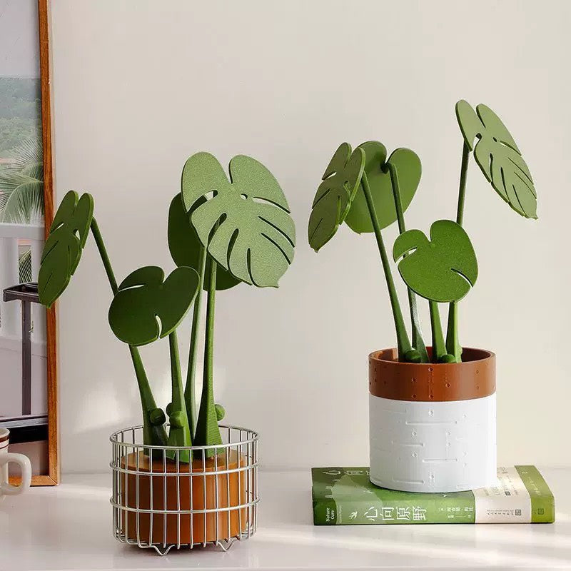好宅選品 🏠 植栽造型磁吸隔熱墊 杯墊 隔熱 創意擺飾 水杯墊 龜背芋造型