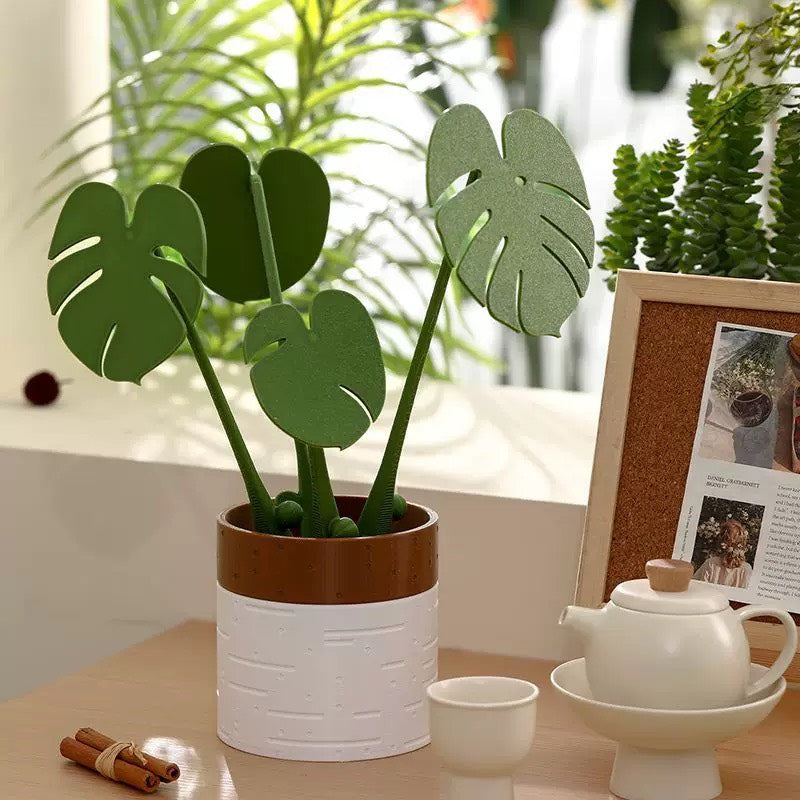 好宅選品 🏠 植栽造型磁吸隔熱墊 杯墊 隔熱 創意擺飾 水杯墊 龜背芋造型