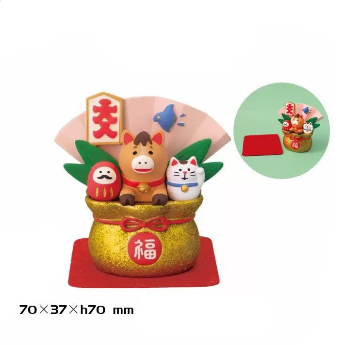 現貨秒發 ✨ 日式貓zakka 招福 DIY 潮玩擺件 新年禮物 公仔 造景小擺件 招財貓擺飾 微縮模型