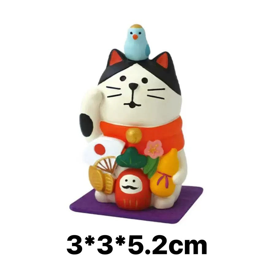 現貨秒發 ✨ 日式貓zakka 招福 DIY 潮玩擺件 新年禮物 公仔 造景小擺件 招財貓擺飾 微縮模型