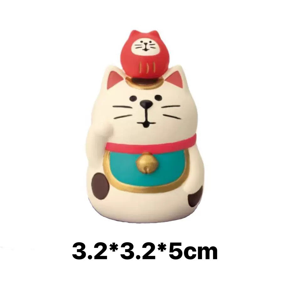 現貨秒發 ✨ 日式貓zakka 招福 DIY 潮玩擺件 新年禮物 公仔 造景小擺件 招財貓擺飾 微縮模型