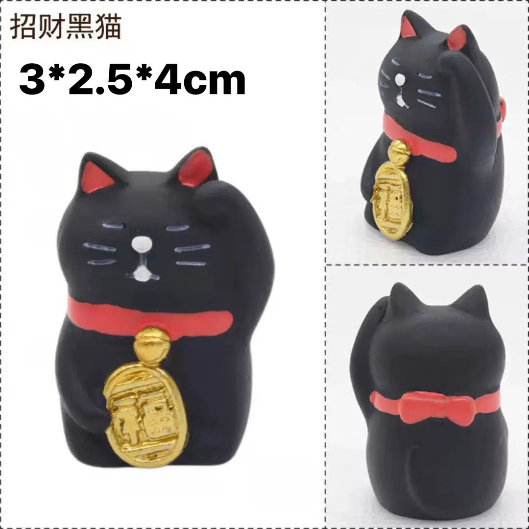 現貨秒發 ✨ 日式貓zakka 招福 DIY 潮玩擺件 新年禮物 公仔 造景小擺件 招財貓擺飾 微縮模型
