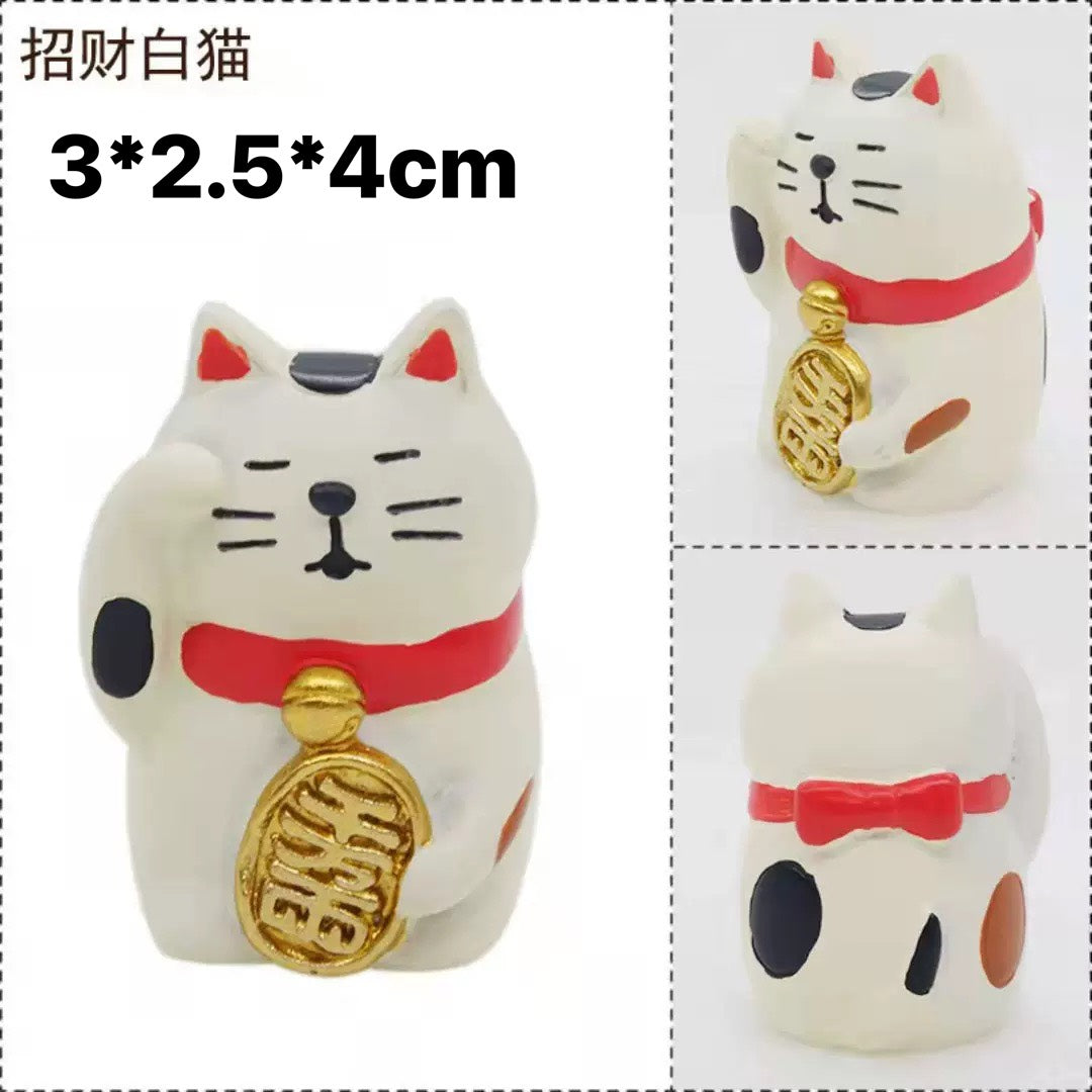 現貨秒發 ✨ 日式貓zakka 招福 DIY 潮玩擺件 新年禮物 公仔 造景小擺件 招財貓擺飾 微縮模型
