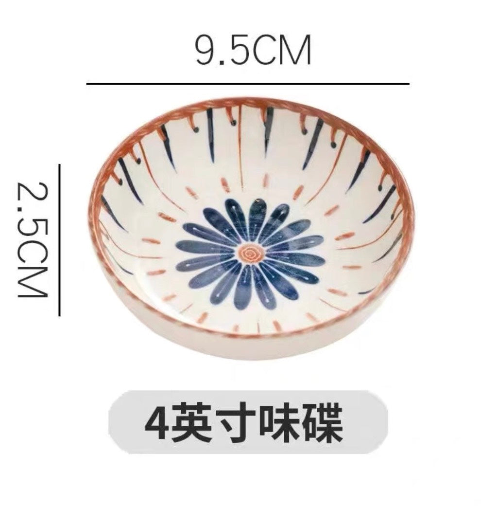 好宅選品 🏠 日式復古藤編 陶瓷碗 4.5英吋 米飯碗 餐具 碗 器皿 陶瓷盤 八吋盤 淺盤 碗盤
