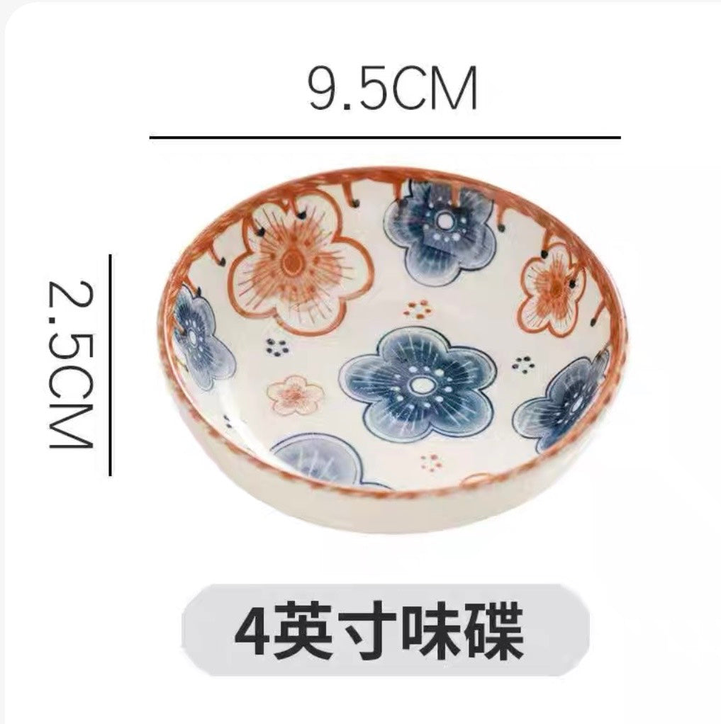 好宅選品 🏠 日式復古藤編 陶瓷碗 4.5英吋 米飯碗 餐具 碗 器皿 陶瓷盤 八吋盤 淺盤 碗盤