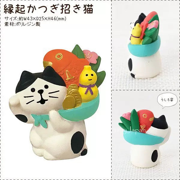現貨秒發 ✨ 日式貓zakka 招福 DIY 潮玩擺件 新年禮物 公仔 造景小擺件 招財貓擺飾 微縮模型