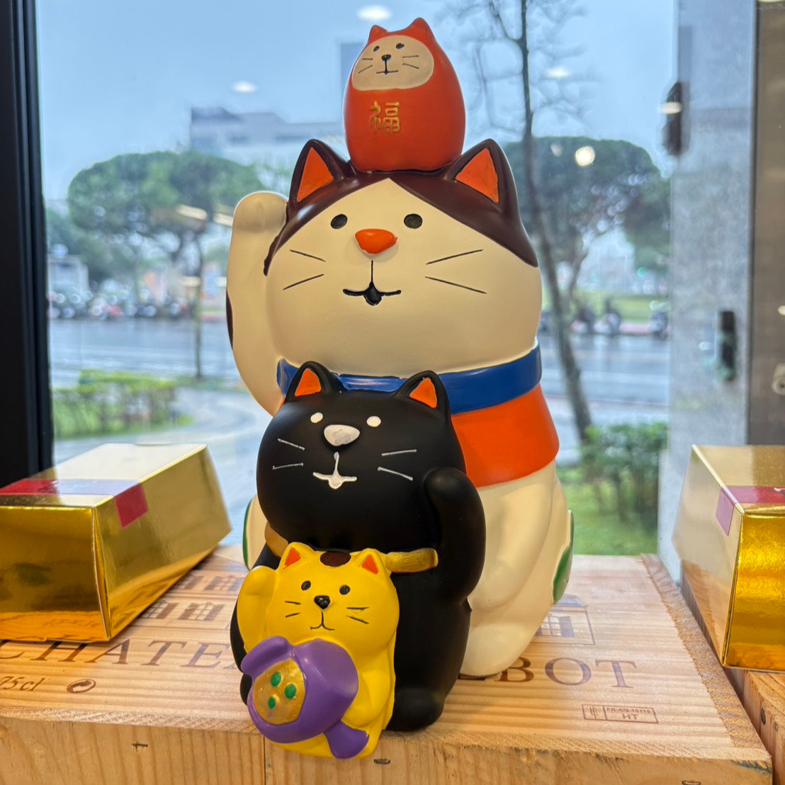 好宅現貨 🏠 zakka 招財貓 擺件 裝飾品 家居 玄關裝飾 喬遷新居 禮品 入厝禮 生日禮物 招財小物