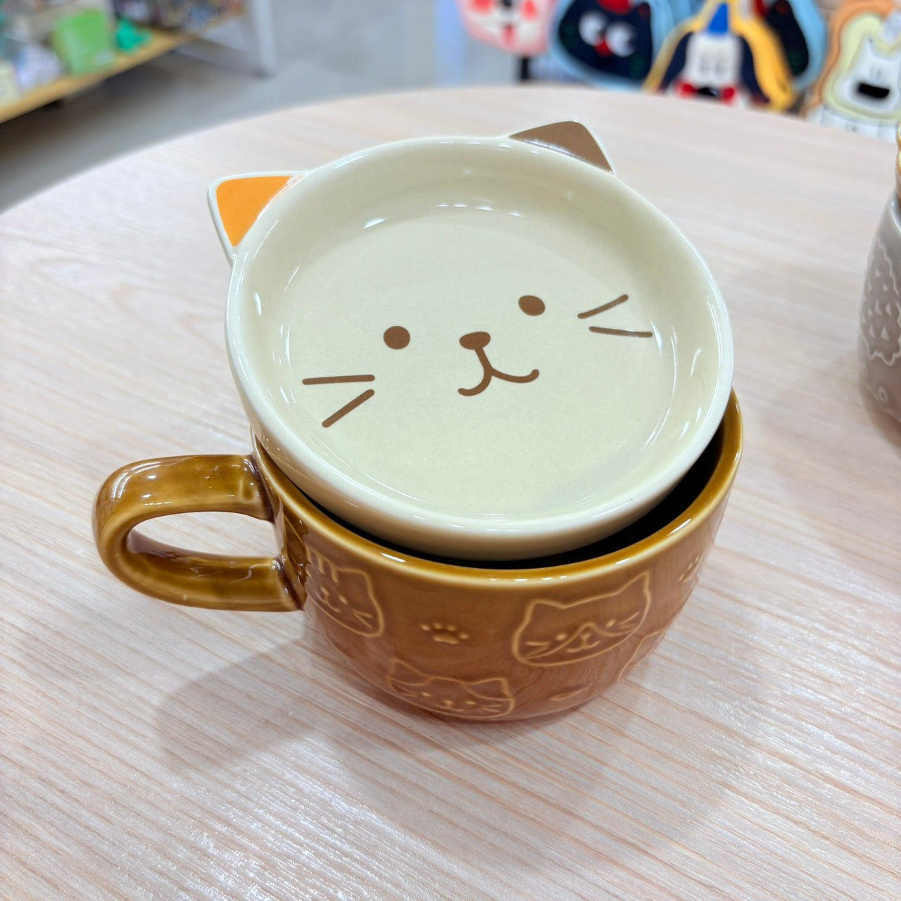 好宅選品 🏠 刺蝟 貓咪 柴犬 陶瓷盤杯 杯蓋 點心杯 水杯 早餐杯 馬克杯 生日禮物