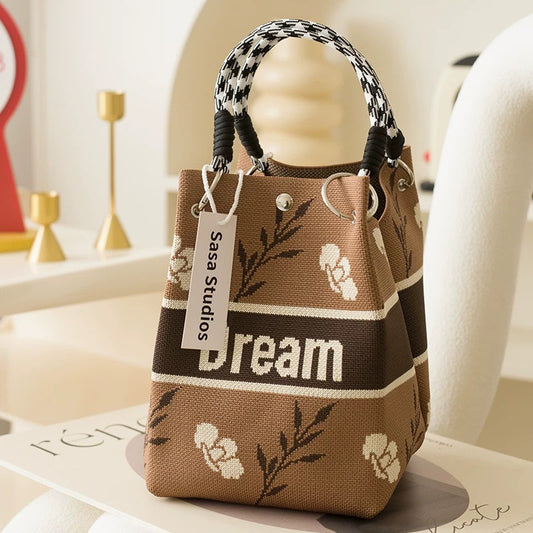 好宅現貨 🏠 新款針織手提包 小包 手拎包 手腕包 包包掛飾 大容量 托特小方包