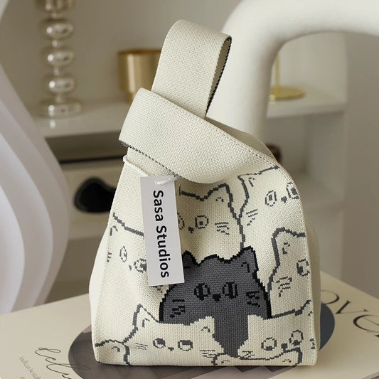 好宅現貨 🏠 針織手提包 小包 手拎包 手腕包 包包掛飾