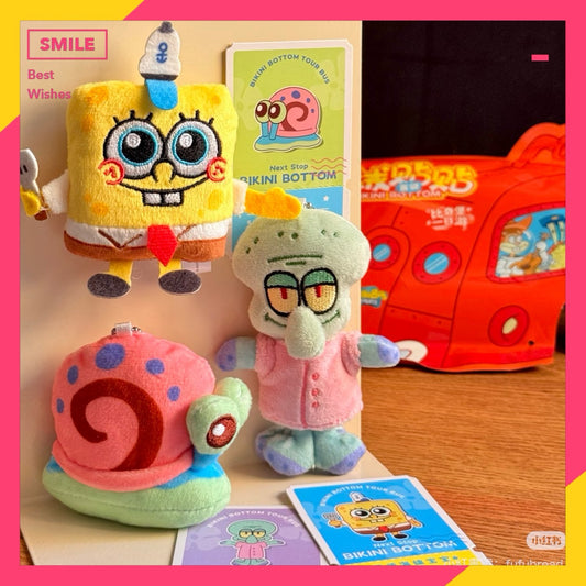 現貨秒發 ✅ 比奇堡 毛絨貼貼 盲盒 冰箱貼 海綿寶寶 磁吸 毛絨 X11 掛飾 吊飾