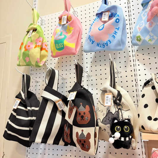 好宅現貨 🏠 針織手提包 小包 手拎包 手腕包 包包掛飾