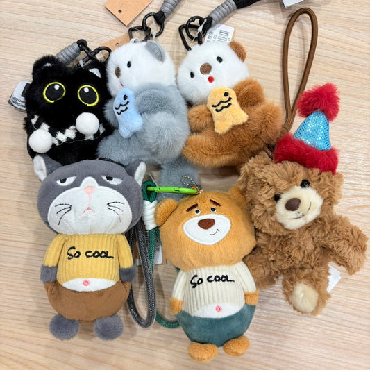 好宅現貨 🏠 KEVINMINLER 原創 包包掛飾 毛絨掛件 毛絨娃娃吊飾 包裝飾 鑰匙扣