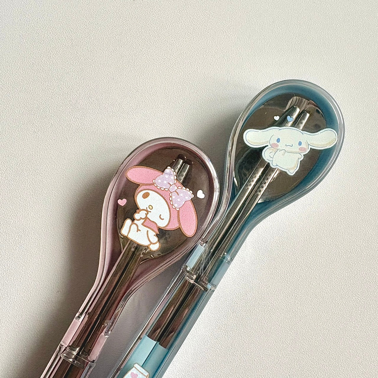 好宅現貨 🏠 三麗鷗 304不鏽鋼  便攜環保餐具 大耳狗 hello kitty 庫洛米 美樂蒂 筷子 湯匙 餐具