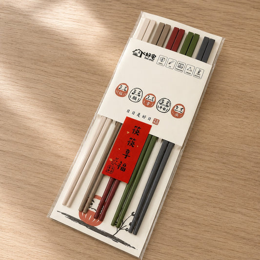 現貨秒發 ⚡ 筷筷享福 筷子 日式合金筷 防滑 耐高溫 餐具 可機洗 入厝禮 桌上禮